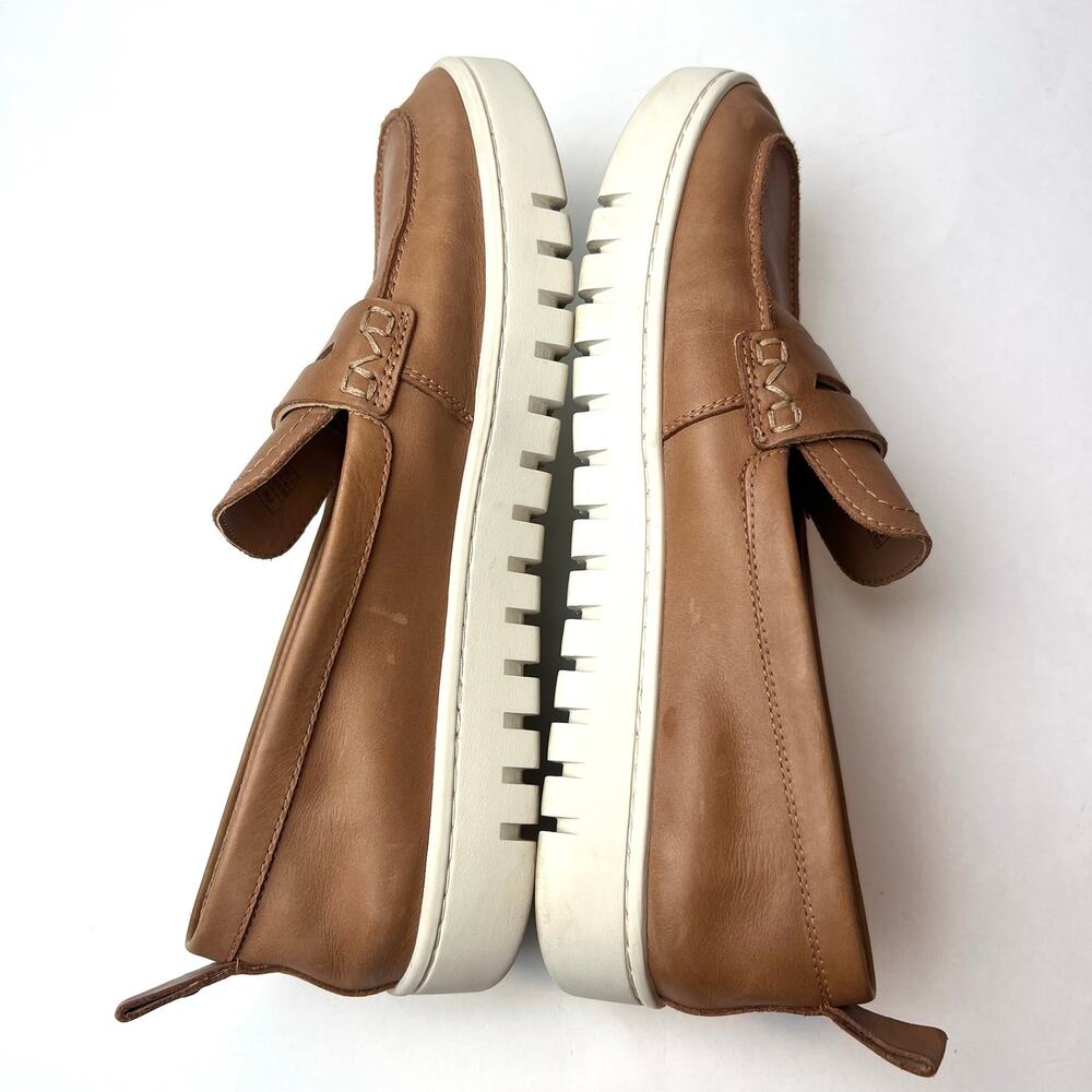 Vionic Uptown Leather Loafers Camel Comfort Travel Shoes Size 9 - Picture 6 of 9